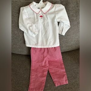 Petit Ami 12 months Christmas outfit